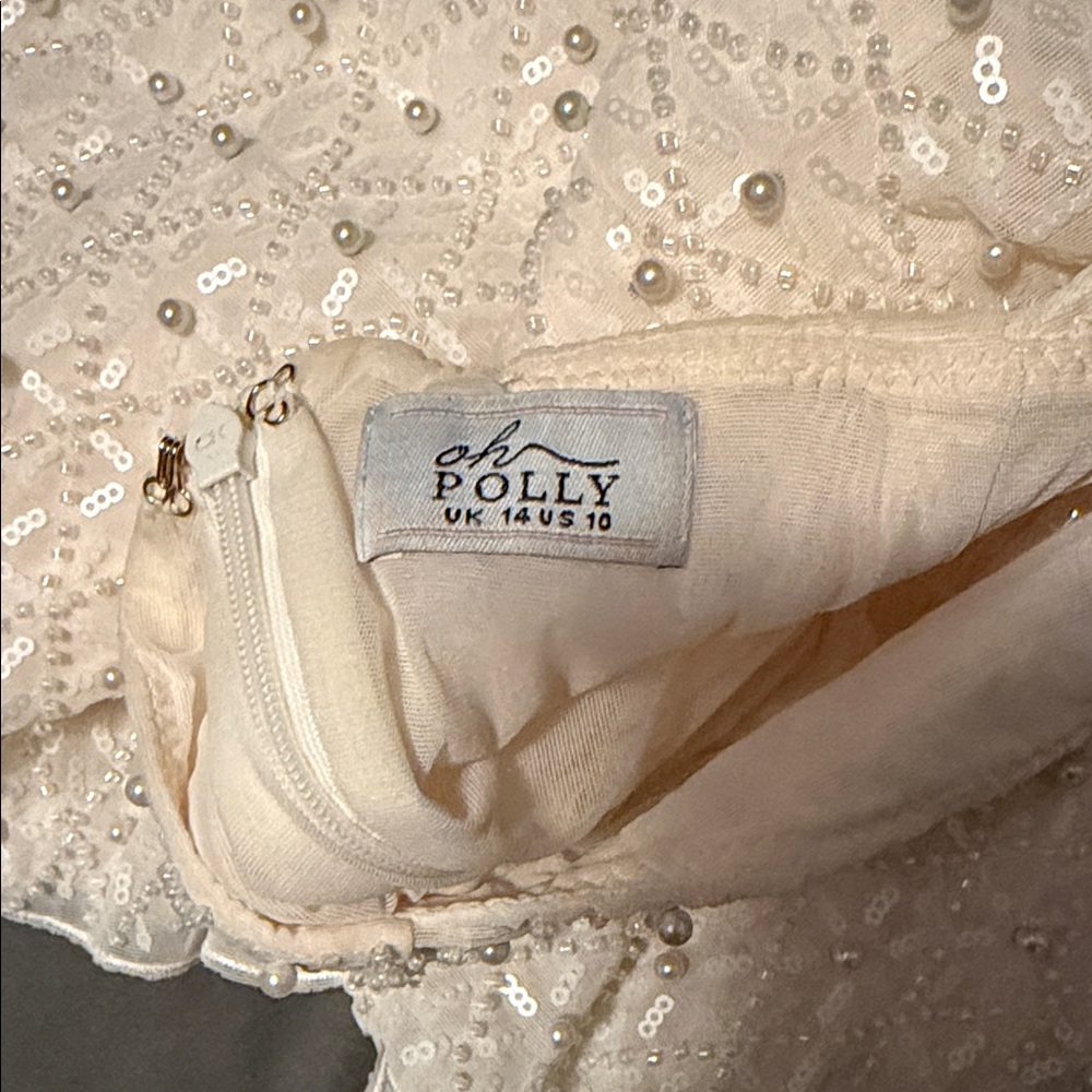 Oh Polly Cream Mini Dress - Picture 5 of 5